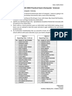 Notice Regarding Computer Science Board Practical Exam 2023