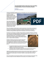 Deformations Twin Tunnelling in Clay