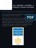 Migración de Una Aplicación Monolítica A Microservicios Mediante El Diseño Controlado Por Dominios