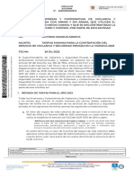 Circular Externa 20221300000675 Tarifas Minimas para La Contratación Del Servicio de Vigilancia y Seguridad Privada 2023