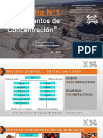 Ayudantía N°1 - Taller Evaluación de Proyecto Metalúrgico