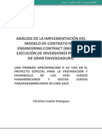 Cuellar, Christian. Análisis de La Implementacion de Modelo de Contrato NEC