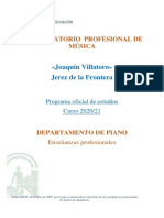 Programación Piano JV