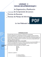 Tema 2 Tecnicas de Aprendizaje Lic Ivan Maldonado Suarez