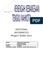 Additional Mathematics Project Work 2010