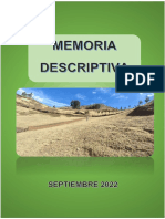 Memoria Descriptiva