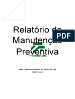 Relatório de Manutenção