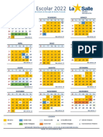 Calendário Escolar 2022 - Colégio La Salle Núcleo Bandeirante