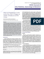 Effect of Progesterone Levels On The Day of HCG Trigger On Quality of Embryos in Icsi Cycles