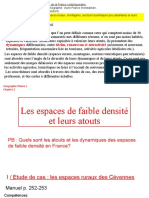 Les Espaces de Faible Densité Et Leurs Atouts