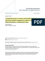 A Quantitative Study of An Online Learning Platform - S Impact On H