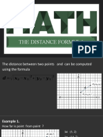 Distance Formula