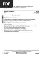 University of Cambridge International Examinations General Certificate of Education Ordinary Level