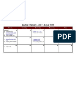 Medchem - Unit 2 Calendar - 2011