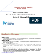 Lecture 1 Course Introduction 11 - Jan - 2023