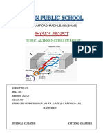 Physics Project: Topic: Alteernating Current