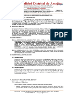 Términos de Referencia de Servicios Residente de Obra