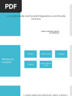 De Una Escuela Integradora A Una Escuela Inclusiva - PPT