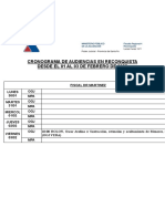 Cronograma de Audiencias en Reconquista Desde El 01 Al 03 de Febrero de 2023 