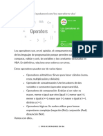 TIPOS DE OPERADORES EN VBA Excel