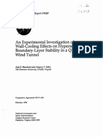 An Experimental Investigation Wall-Cooling Boundary-Layer Stability in A Quiet Wind Tunnel