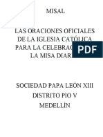 Misal Sociedad Papa Leon Xiii