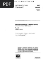 ISO 1940-2-1997 Mechanical Vib