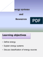 Energy Systems and Resources