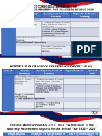 2nd Quarter Grades Report and INSET