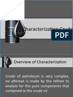 Characterisation of Crude