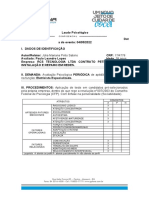Avaliação Psicológica Final - PLL