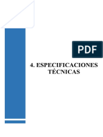 Especificaciones Tecnicas - Mejoramiento de Plaza Pecuaria