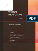 Verbal Reasoning NEW