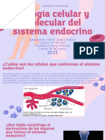 Presentación Biología Cuerpo Humano Células Orgánico Ilustrado Rosa y Lila