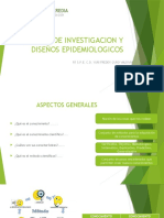 Niveles de Investigacion y Diseños Epidemiologicos