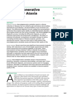 Neurodegenerative Cerebellar Ataxia