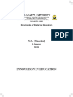 PG - M.A. - Education - 348 14 - Innovation in Education