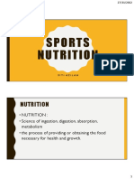 Sports Nutrition Lecture 3