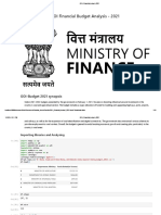 GOI Financial Budget Analysis 2021