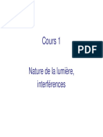 Cours 1 Interferences