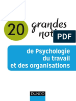 20 Grandes Notions de Psychologie Du Travail Et Des Organisations (Emilie Vayre)