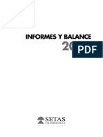 Informes y Balance 2010 Setas Colombianas