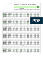 Yearly Prayer Timetable 2023