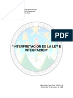 Interpretacion de La Ley e Integracion