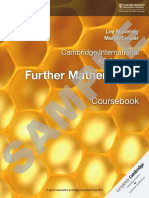 Cambridge International As & A Level Further Mathematics Coursebook Sample