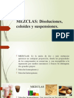 4 MEZCLAS Disoluciones, Suspensiones y Coloides