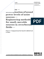 Acoustics - Determination of Sound Power Levels of Noise Sources - Engineering Methods For Small, Movable Sources in Reverberant Fields