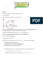 Equation of A Circle