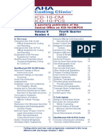 A Quarterly Publication of The Central Office On ICD-10-CM/PCS