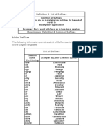 Lista Na Sufiksi I Prefiksi